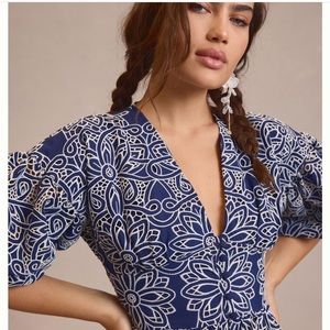 Shoshanna Orla Embroidered Lace Dress